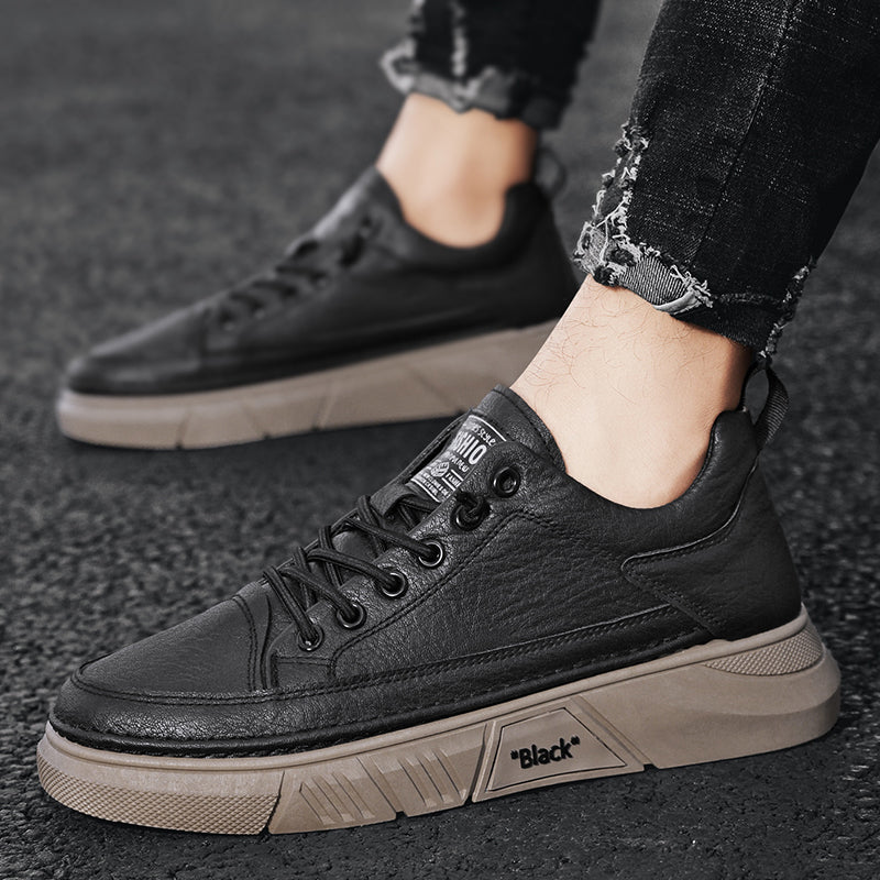 “All Black” British Style Sneakers