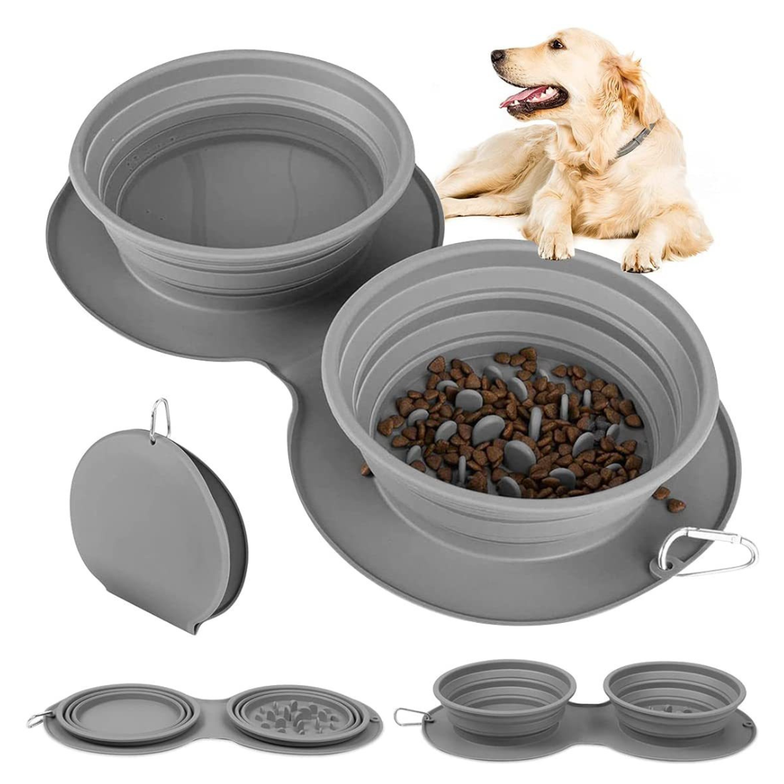 Collapsible Silicone Portable Pet Bowls