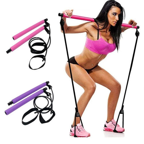 Portable Resistance Pilates/Workout Bar