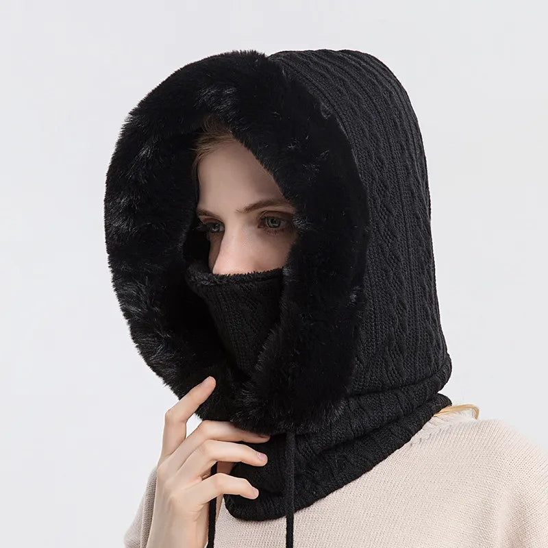 Thick Knitted Fleece Winter Mask