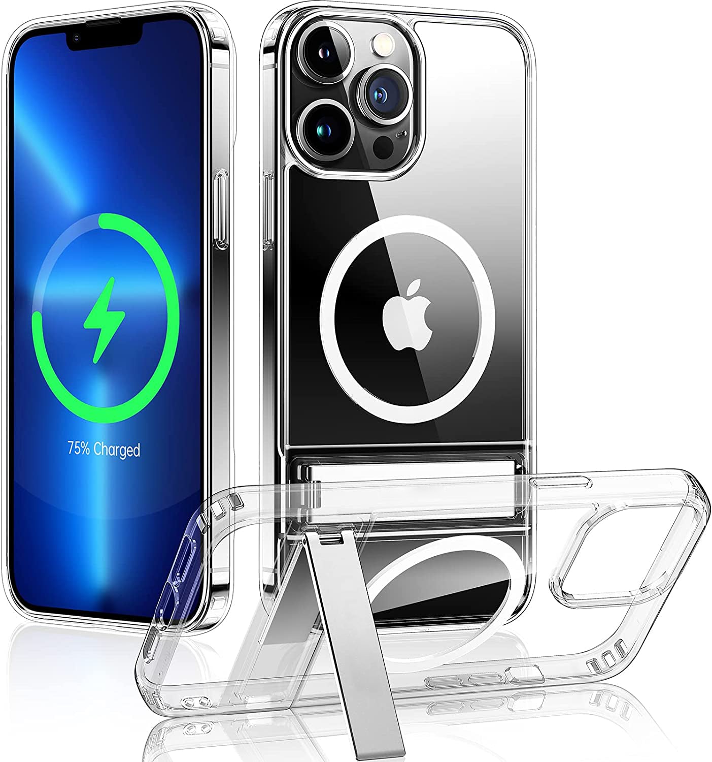 Clear Magnetic iPhone Case w/ Stand