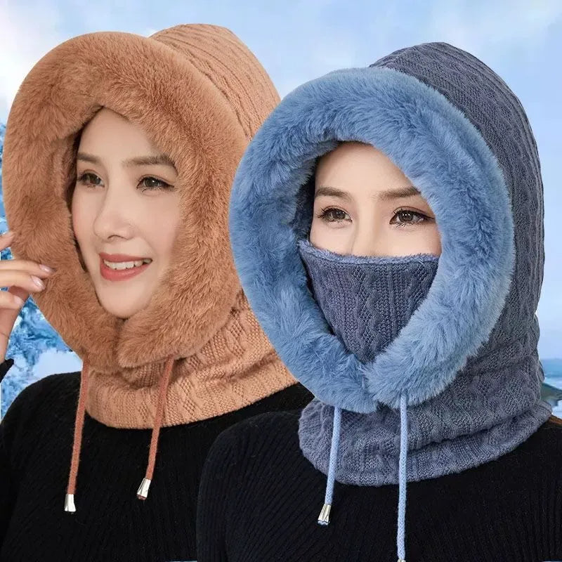 Thick Knitted Fleece Winter Mask