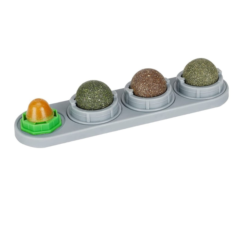 4-in-1 Catnip Wall Balls