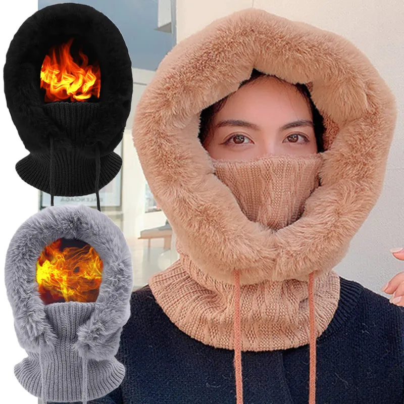 Thick Knitted Fleece Winter Mask