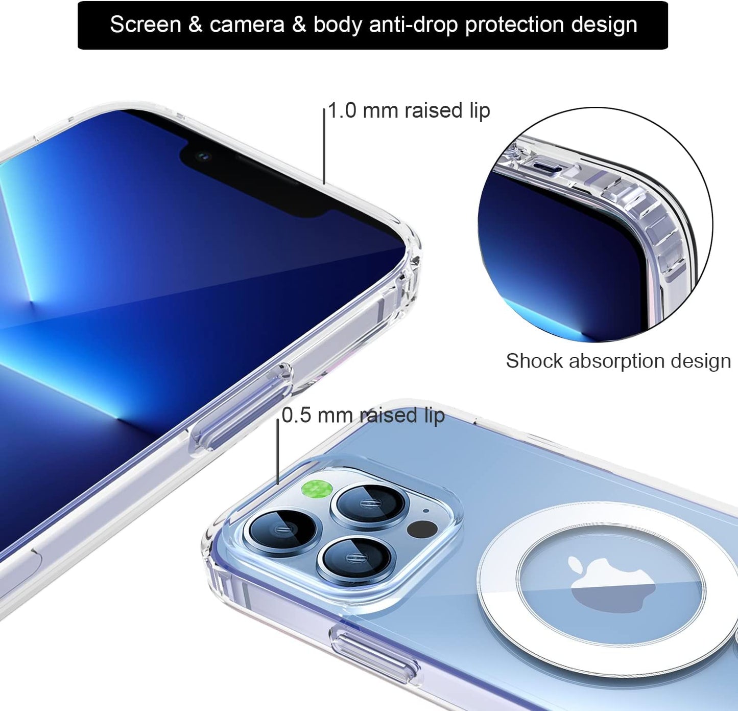 Clear Magnetic iPhone Case w/ Stand