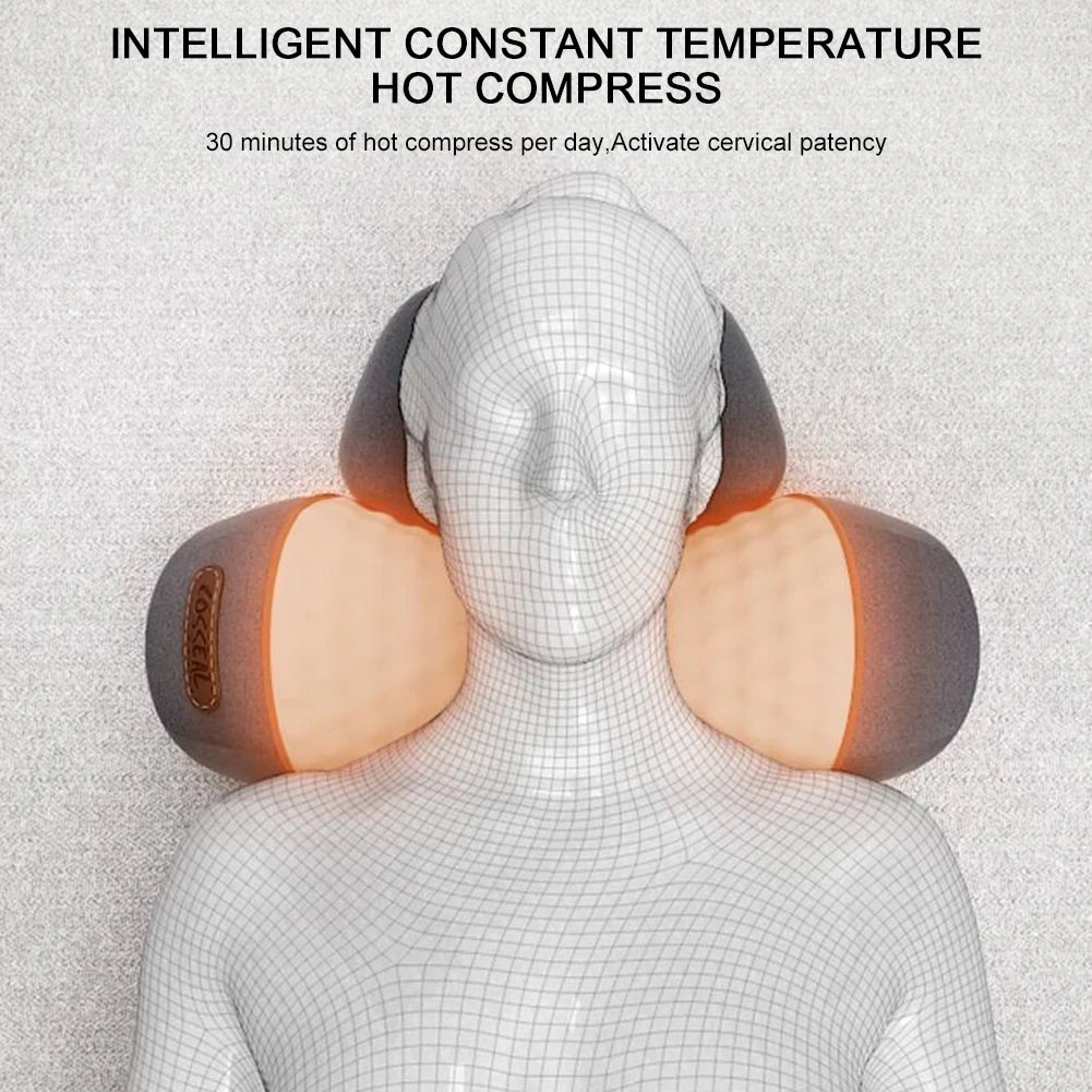 Electric Neck Massage Pillow w/ Heating & Vibration