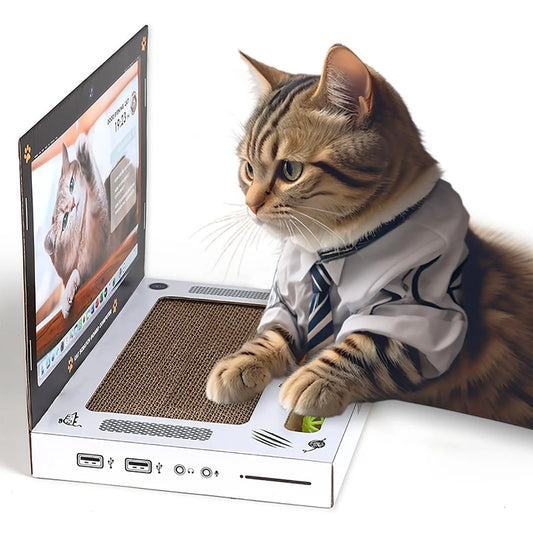 Kitty Scratching Board Laptop