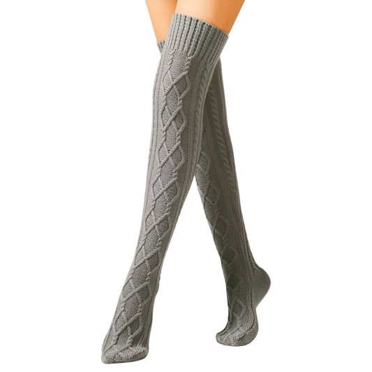 Winter Wool Knee High Socks