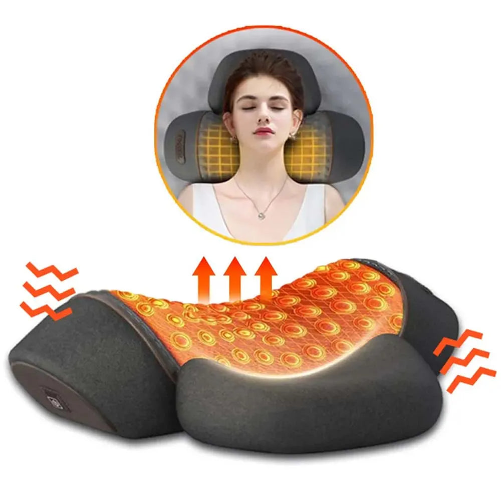 Electric Neck Massage Pillow w/ Heating & Vibration