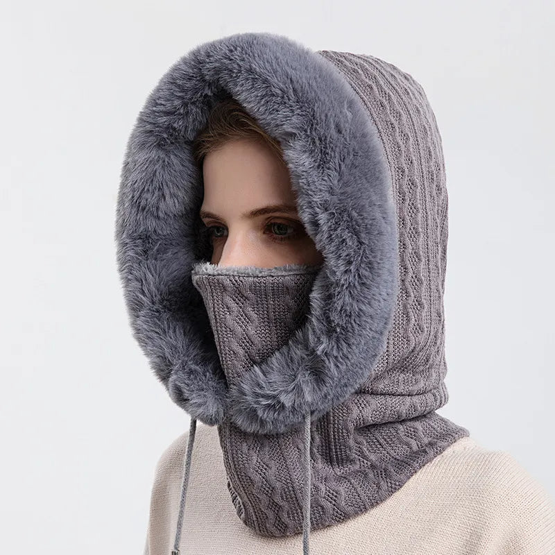 Thick Knitted Fleece Winter Mask