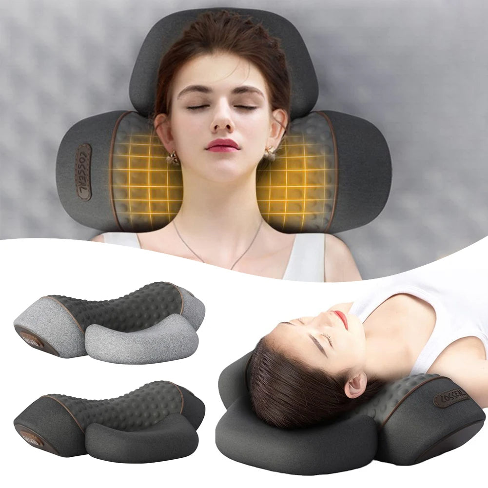 Electric Neck Massage Pillow w/ Heating & Vibration