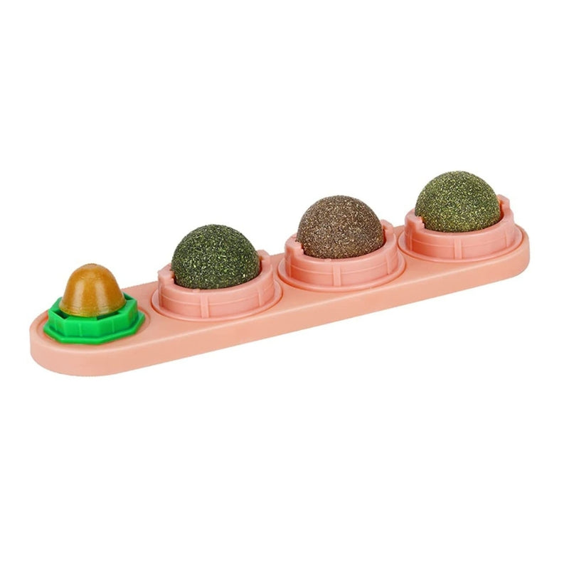 4-in-1 Catnip Wall Balls