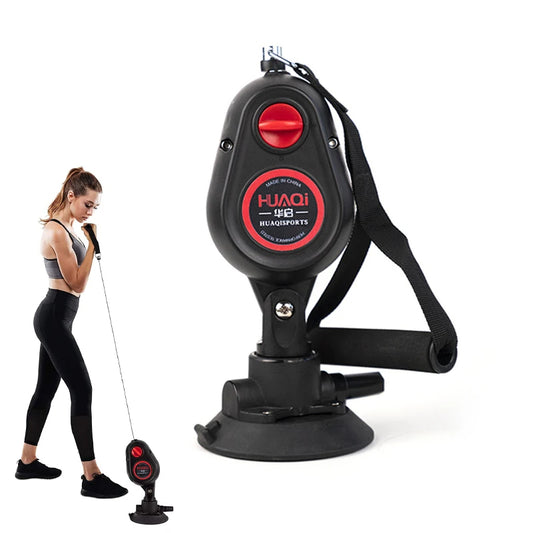 Fitness Resistance Pull Rope Trainer w/ Suction