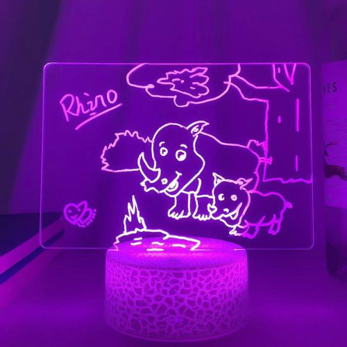 Dry-Erase Nightlight Message Board