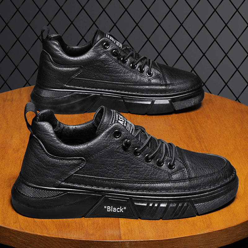 “All Black” British Style Sneakers